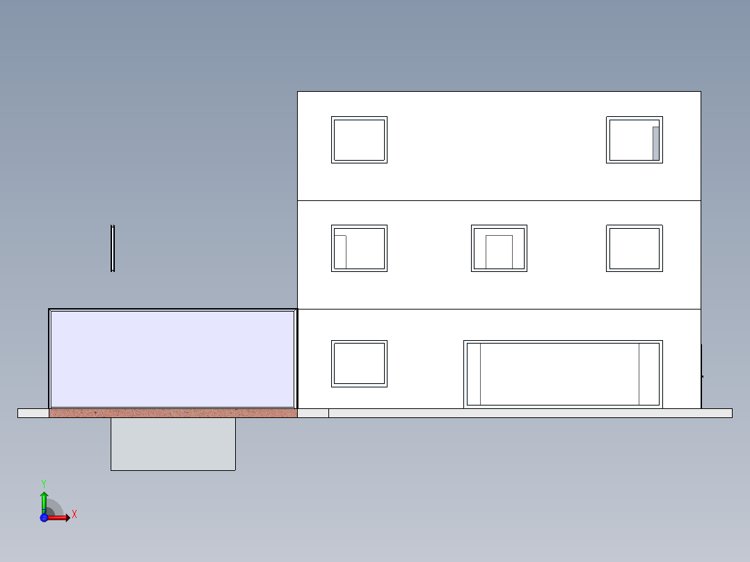 房子、建筑(116)前视图