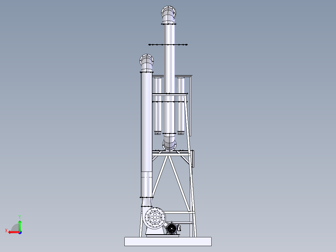 除尘系统后视图