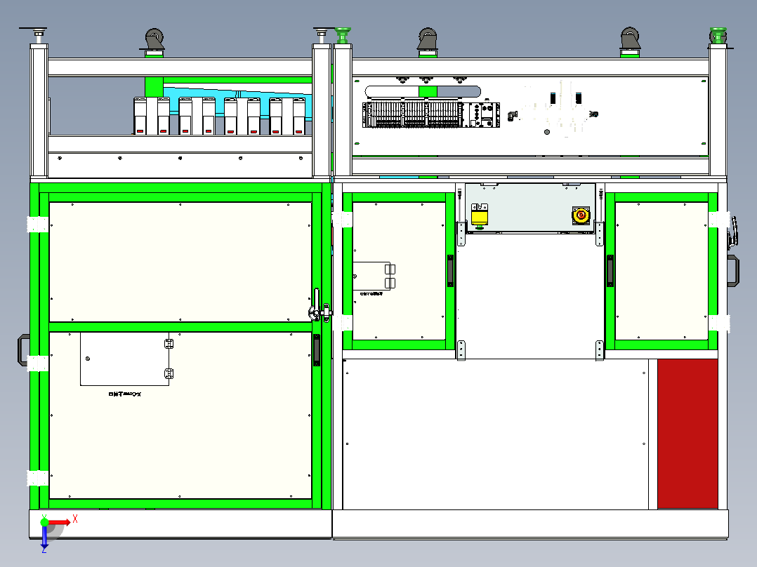 小电机齿轮箱装配设备俯视图