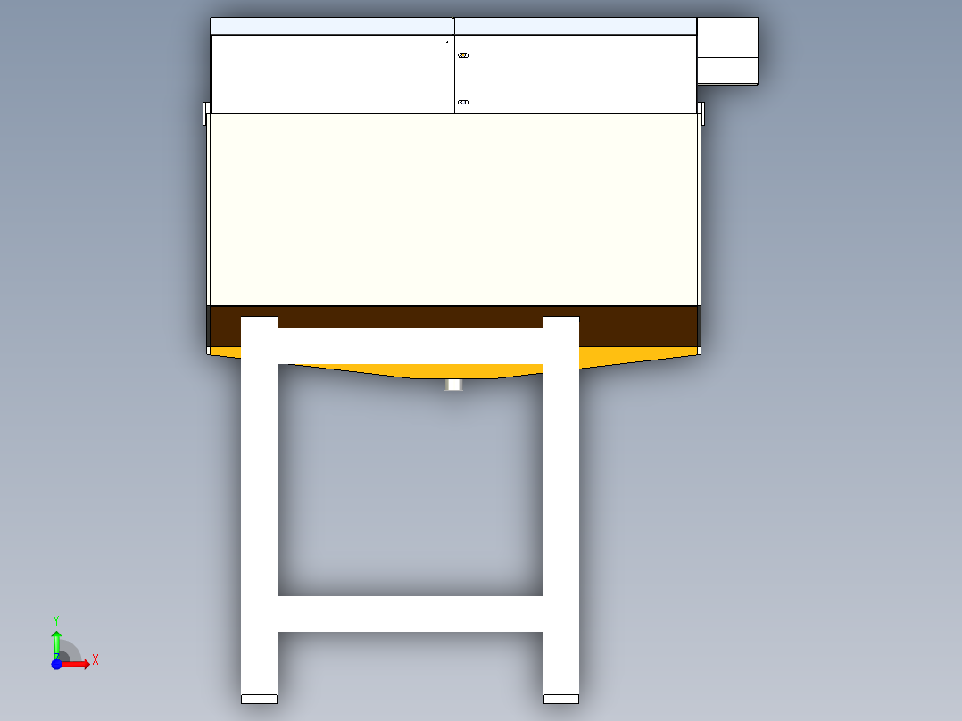 CT6SZH-80下料板式链改造（冰白 两套）前视图