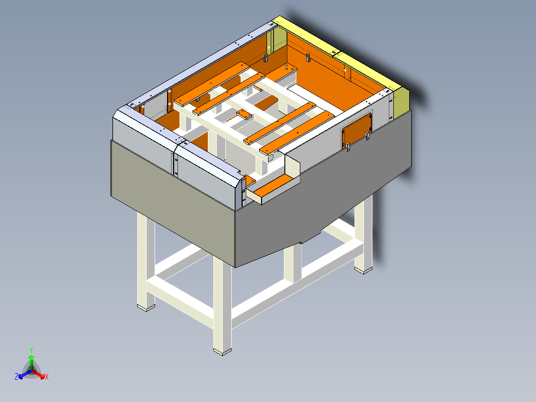 CT6SZH-80下料板式链改造（冰白 两套）正等轴测图