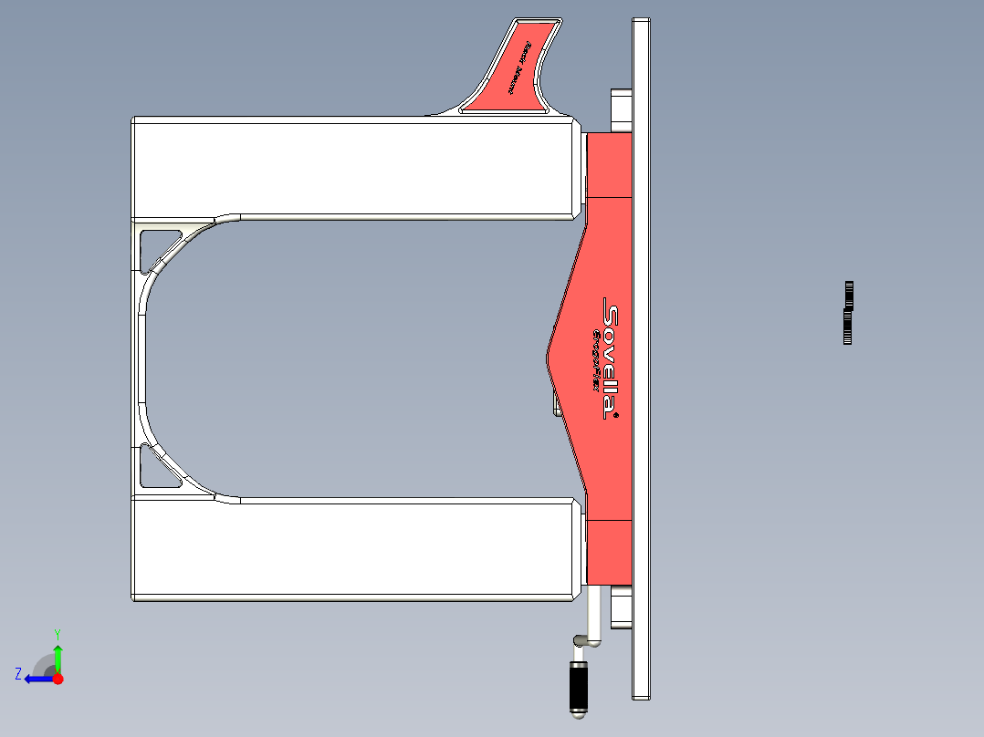 工作台workbench-for-sovella--stp stl右视图