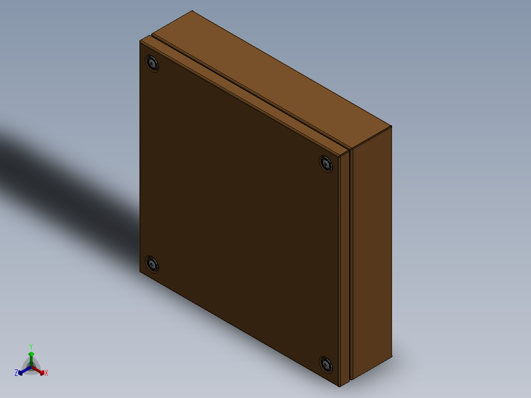 300x300x80电箱正等轴测图