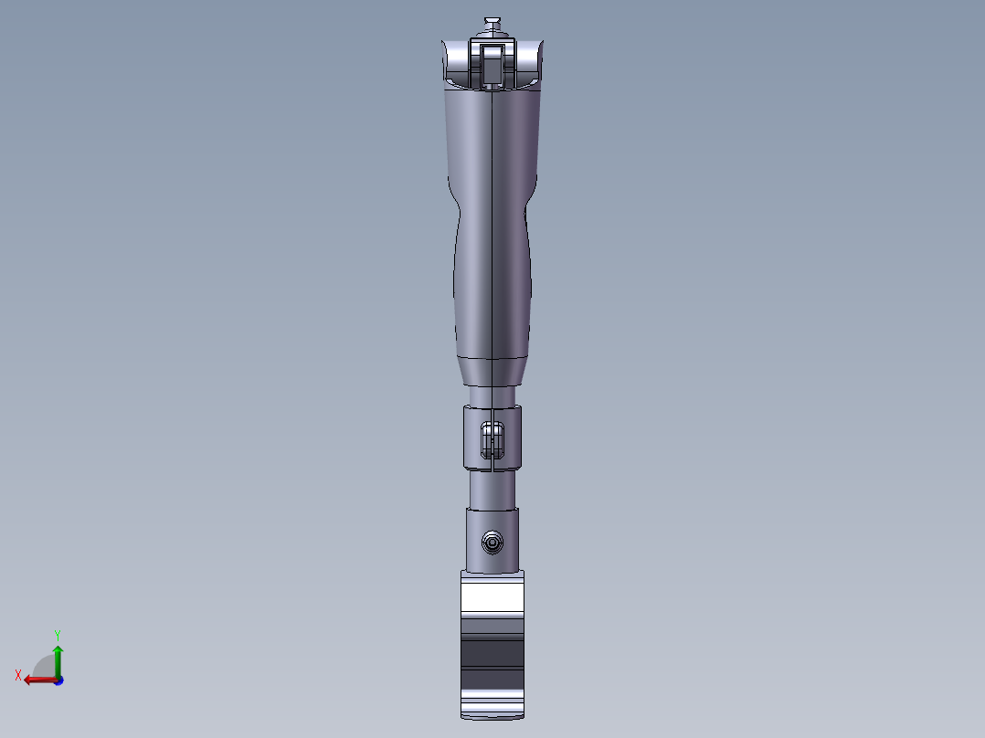 假肢小腿模型后视图