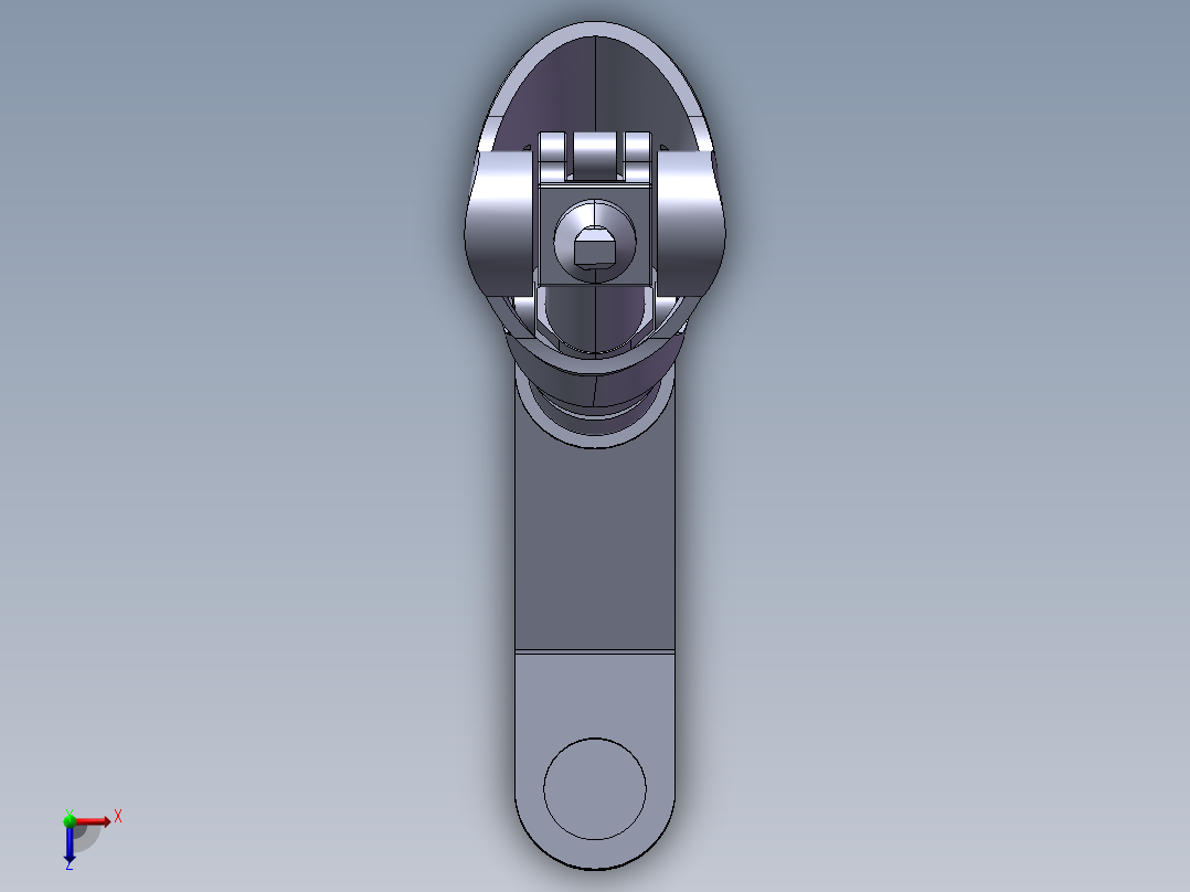 假肢小腿模型俯视图