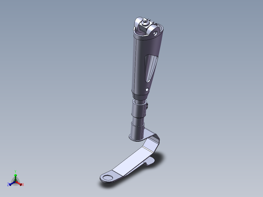 假肢小腿模型正等轴测图