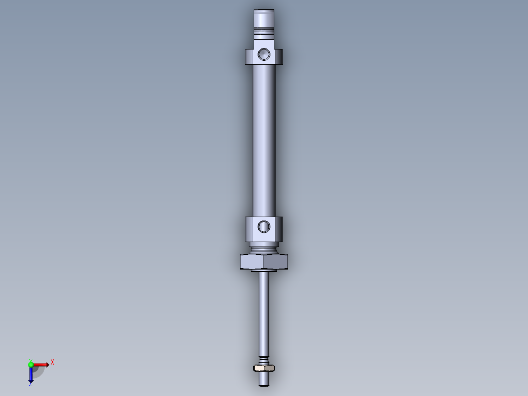 费斯托气缸14326_DSNU-8-35-P-A俯视图