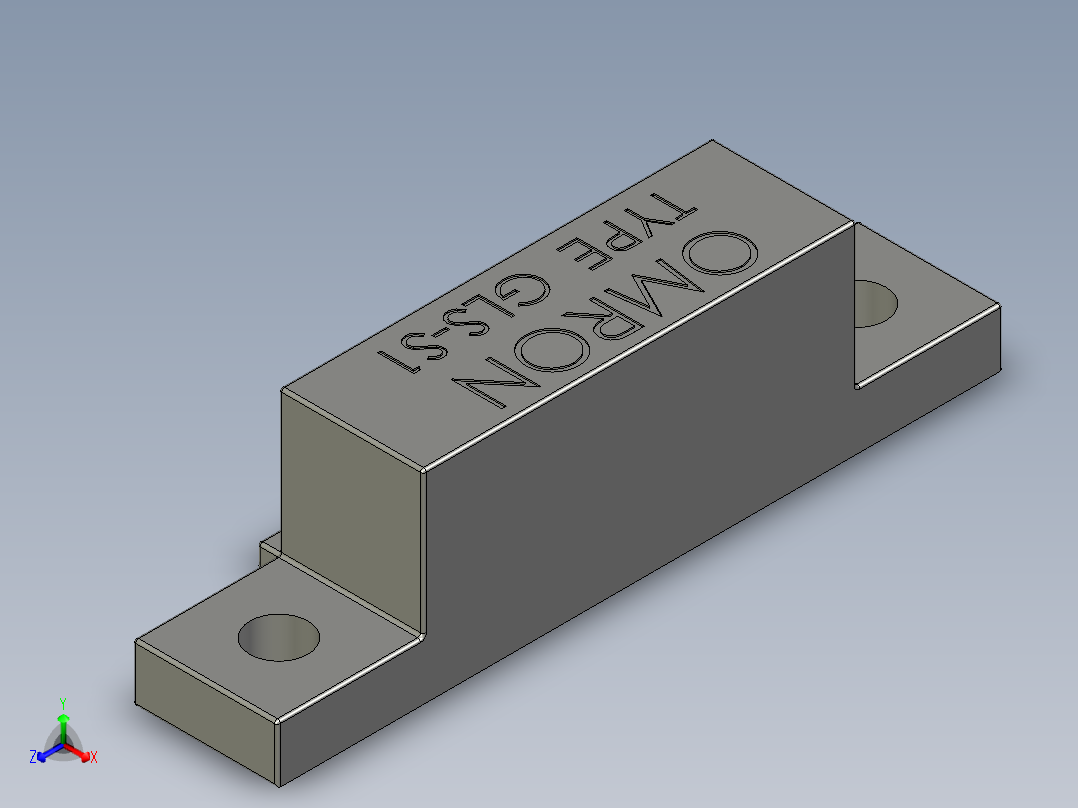 GLS-S1OMRON磁性开关正等轴测图