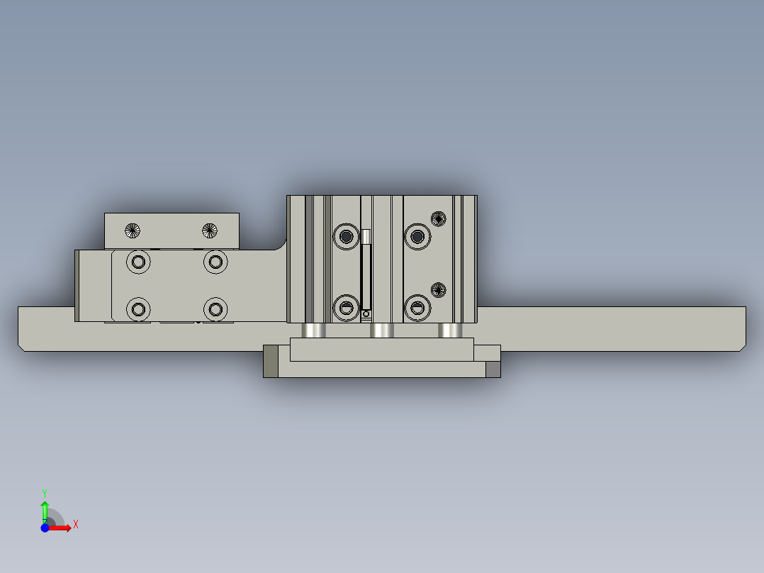 BPM-载具夹板装置A前视图