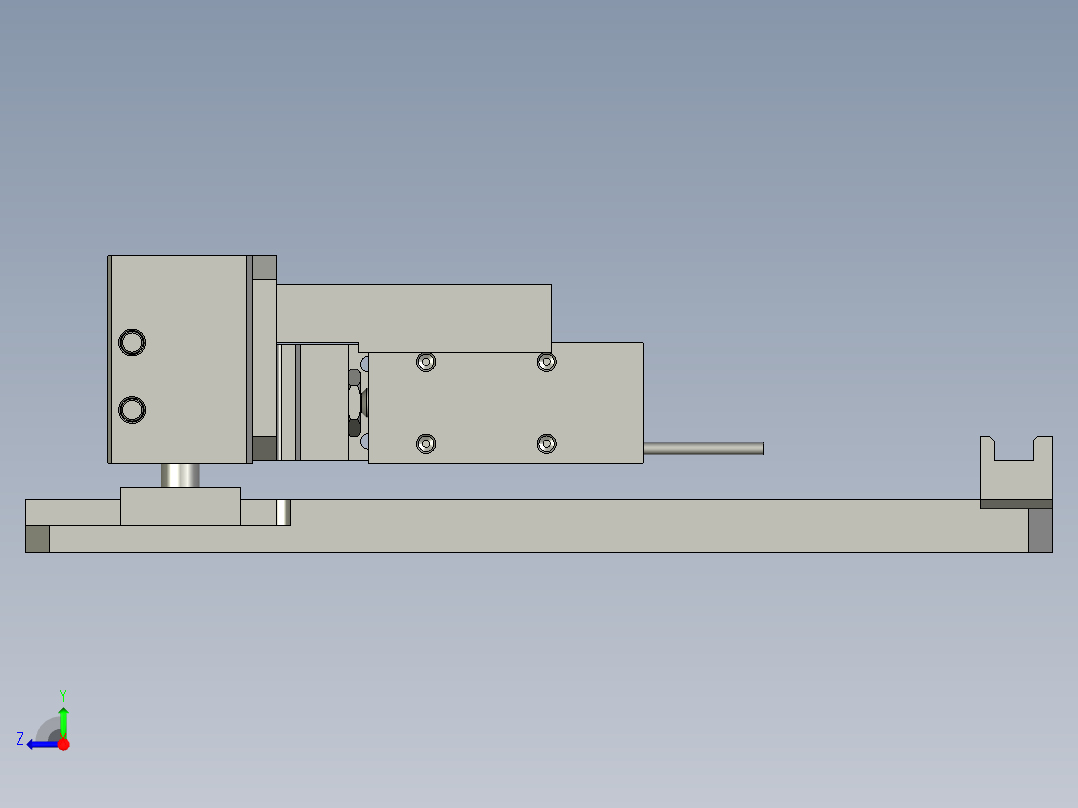 BPM-载具夹板装置A右视图