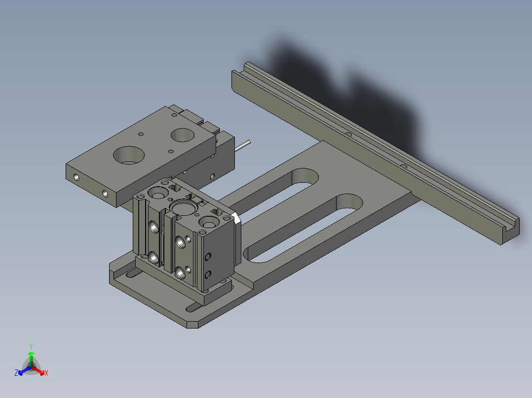 BPM-载具夹板装置A正等轴测图