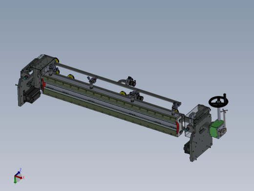 二涂封闭刮刀旋转机构
