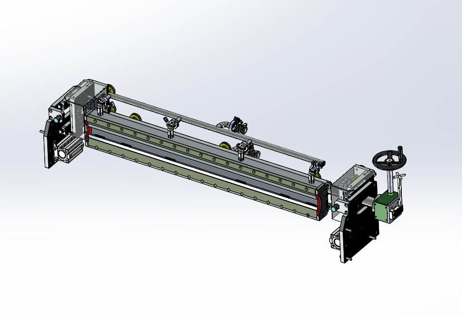 二涂封闭刮刀旋转机构