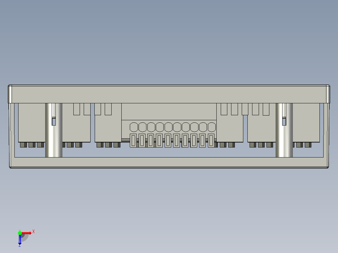 拓贝斯八位分线端子台S08602俯视图