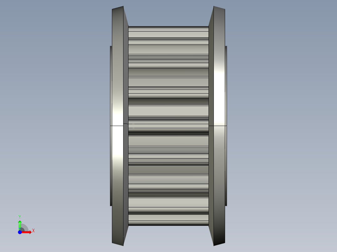 改354K04057同步轮HTPA18S5M100-A-P8前视图