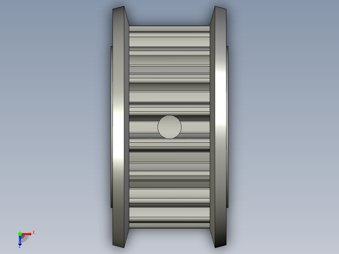 改354K04057同步轮HTPA18S5M100-A-P8俯视图