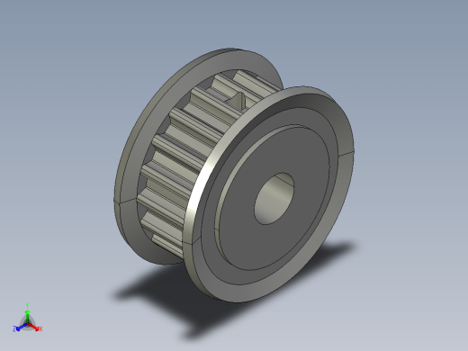 改354K04057同步轮HTPA18S5M100-A-P8正等轴测缩略图