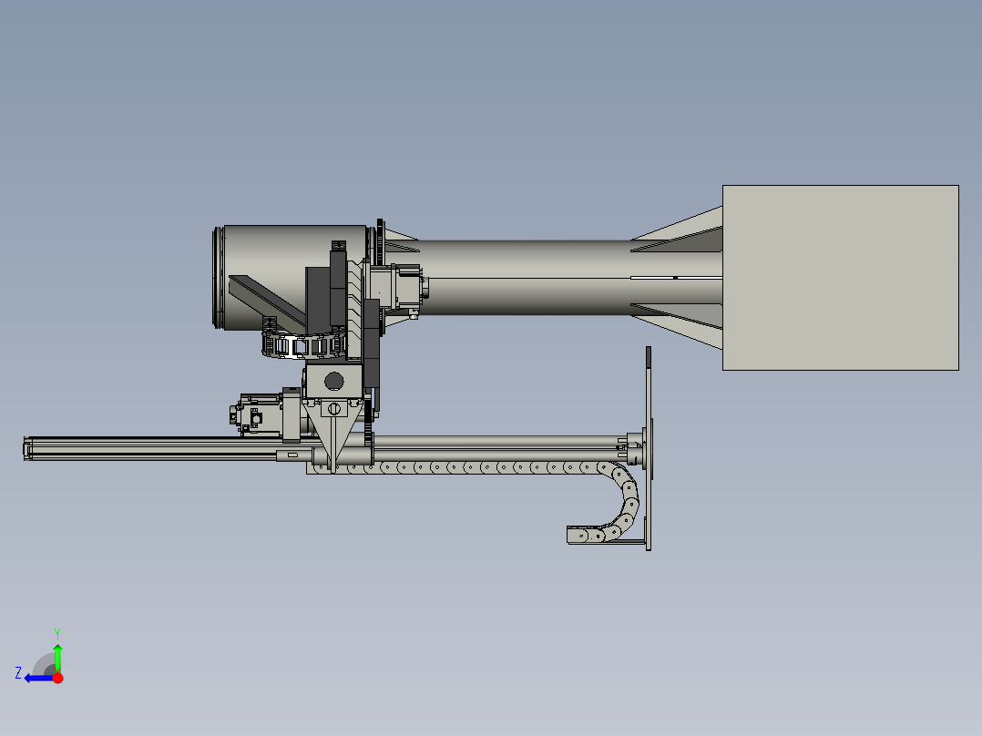 回转悬臂式机械手右视图