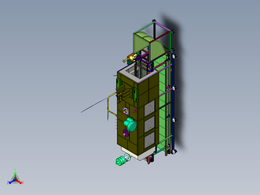 自动式过水清洗线正等轴测缩略图