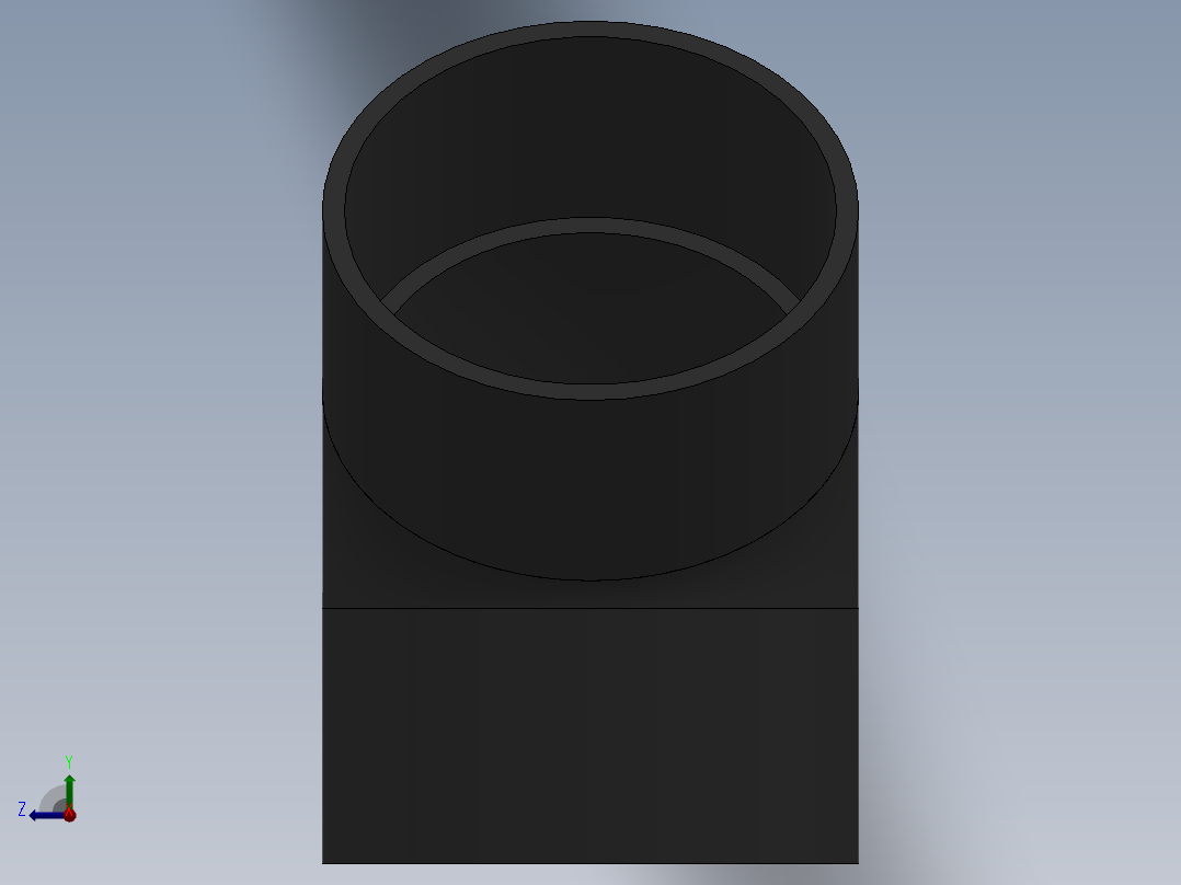 ELBOW_DN350_PN10_U-PVC右视图