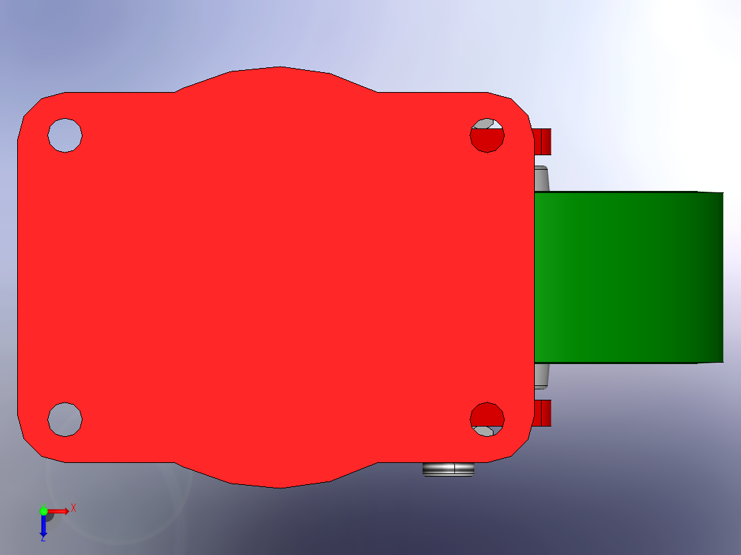 脚轮PARTserver50500463俯视图