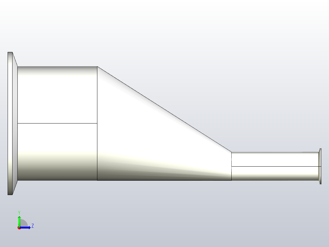 S32-14MP 卡式偏心变径[S32-14MP-2×1╱2]左视图