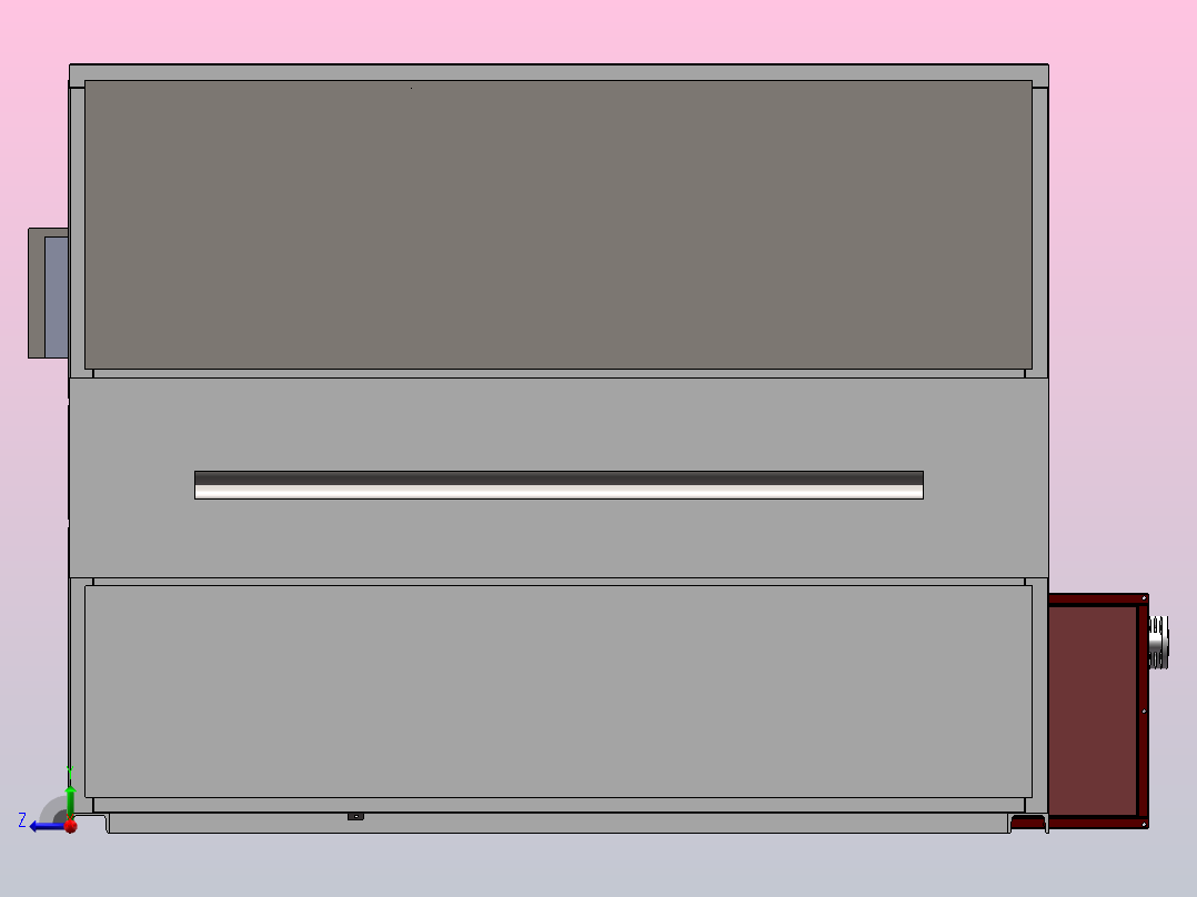 烘干机设计右视图