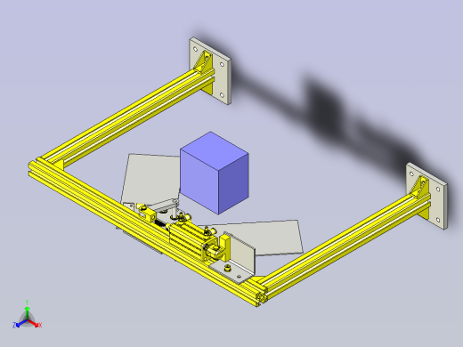 一种门开关机构3D图纸