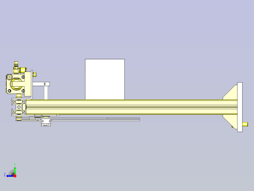 一种门开关机构3D图纸右视缩略图