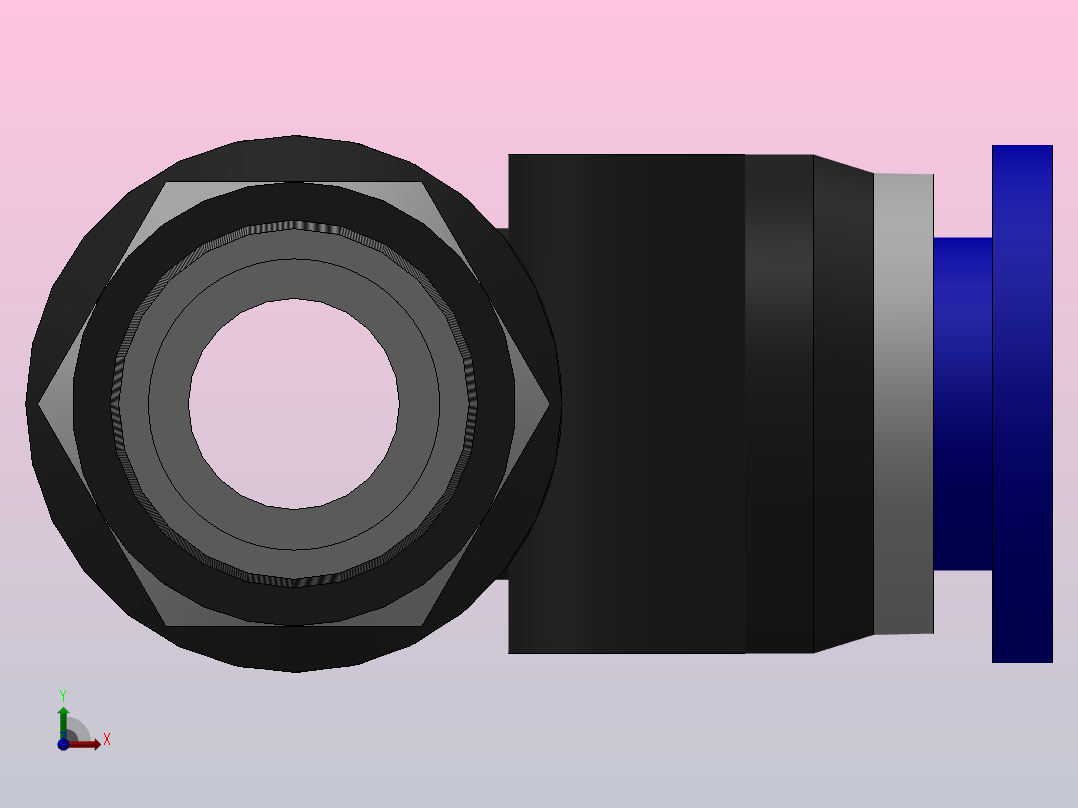 PKD 螺纹五通[PKD06-01]前视图