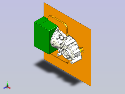 发动机下壳体铝铸模
