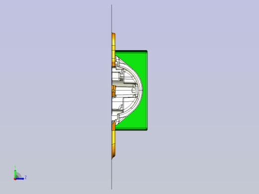 发动机下壳体铝铸模左视缩略图