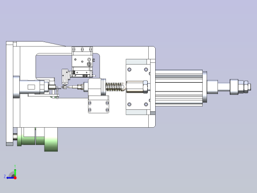 一款阀体挡圈自动装配3D模型右视缩略图