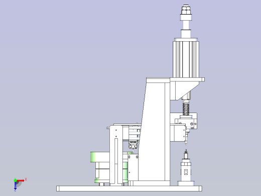 一款阀体挡圈自动装配3D模型俯视缩略图