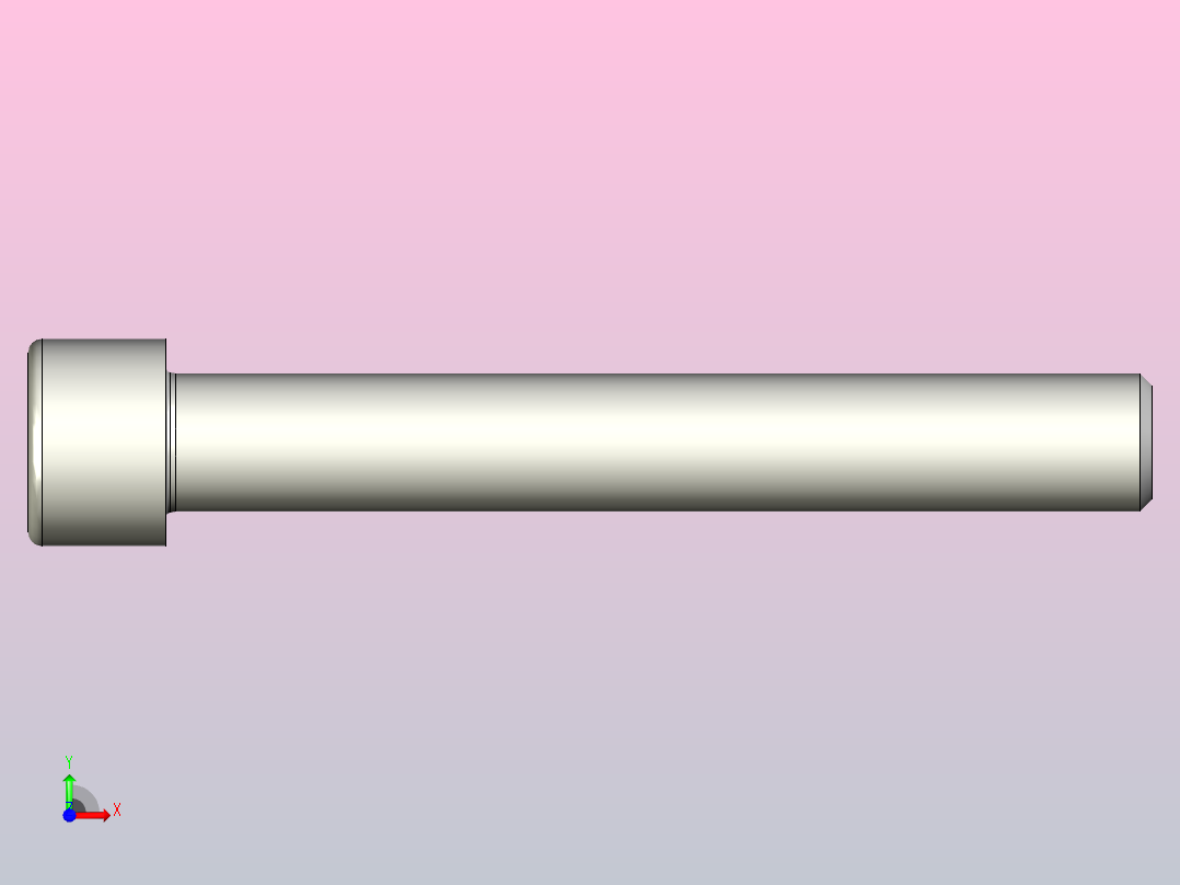 DIN 912 M3-M14 -所有尺寸内六角螺栓前视图