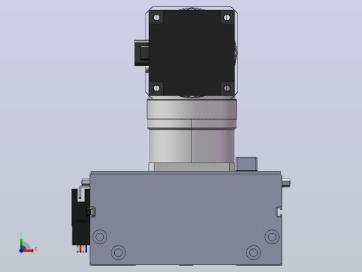 DMG135-FCM齿轮齿条模组直线滑台（电机前折）[DMG135-L11S400-PS400-C2U-FCM-P7]前视缩略图