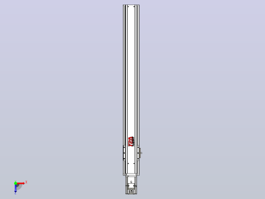 日规模组半封闭丝杆TPA-HNR-85S-1610C-L700-M-C-P20-N3俯视缩略图