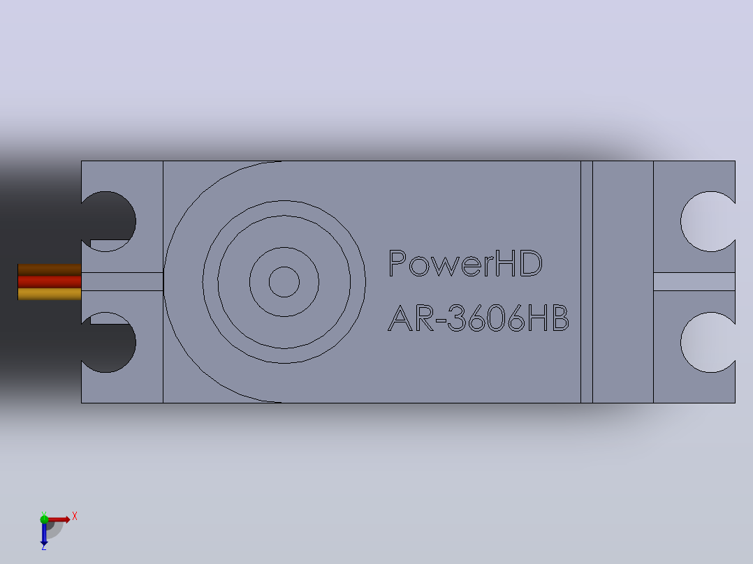 POWERHD AR-3606HB机器人伺服系统俯视图