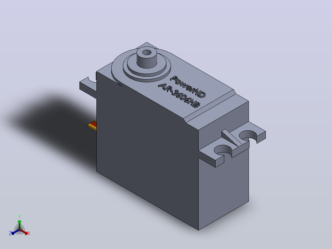 POWERHD AR-3606HB机器人伺服系统正等轴测图