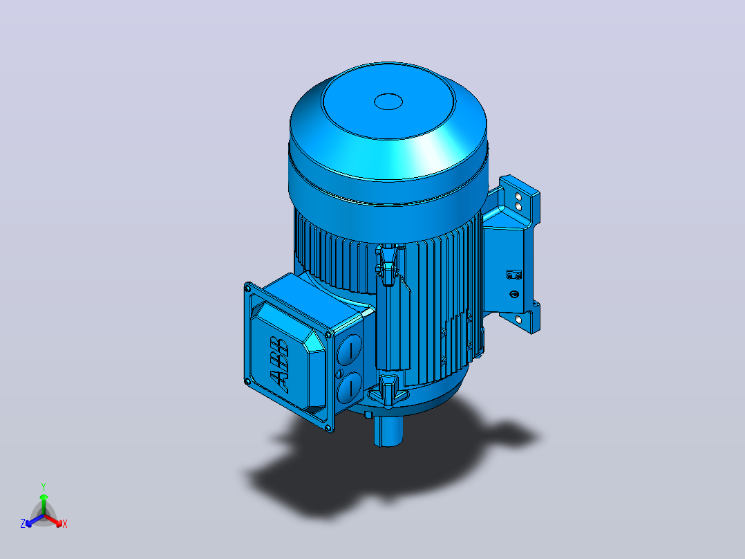 电机- ABB M2BAX225SM_B3主视图