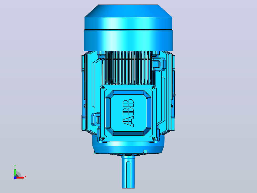 电机- ABB M2BAX225SM_B3前视图