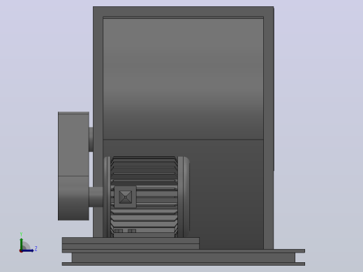 KTS型多翼式离心通风机[KTS-No20”-左180°-5.5kW]左视缩略图