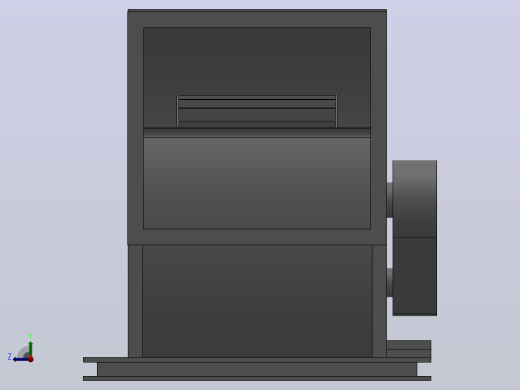 KTS型多翼式离心通风机[KTS-No20”-左180°-5.5kW]右视缩略图