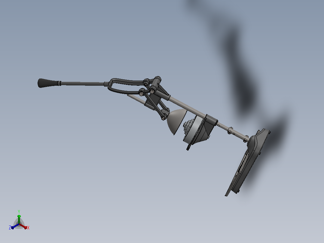 手动榨汁机3D图纸 Solidworks设计正等轴测图