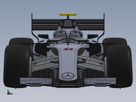 梅赛德斯-AMG 马石油 F1前视缩略图