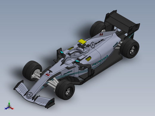 梅赛德斯-AMG 马石油 F1正等轴测缩略图