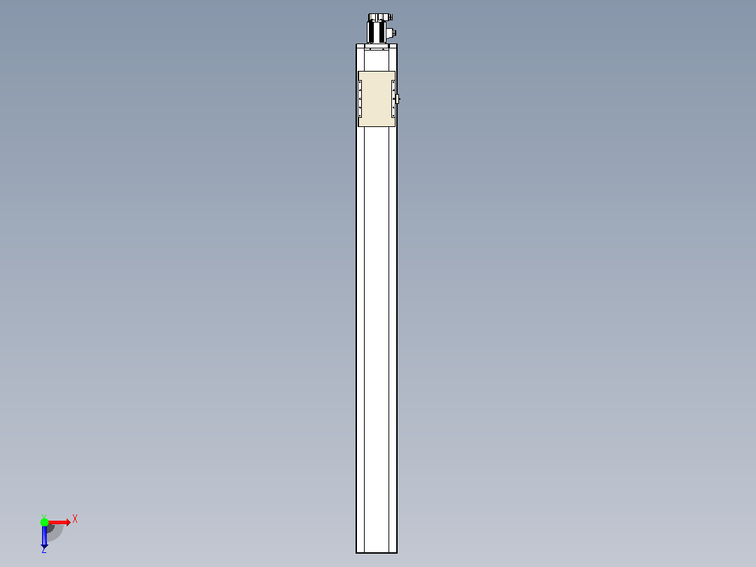 滚珠丝杠直线轴带导轨全封闭TPA-HCR-220D-3210C-L2250-M-Y-P1K-N3俯视图