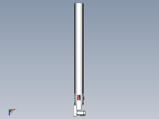 皮带直线轴半封闭可选导轨TPA-HNB-120D-110-L1150-ML-C-P40-N3俯视缩略图