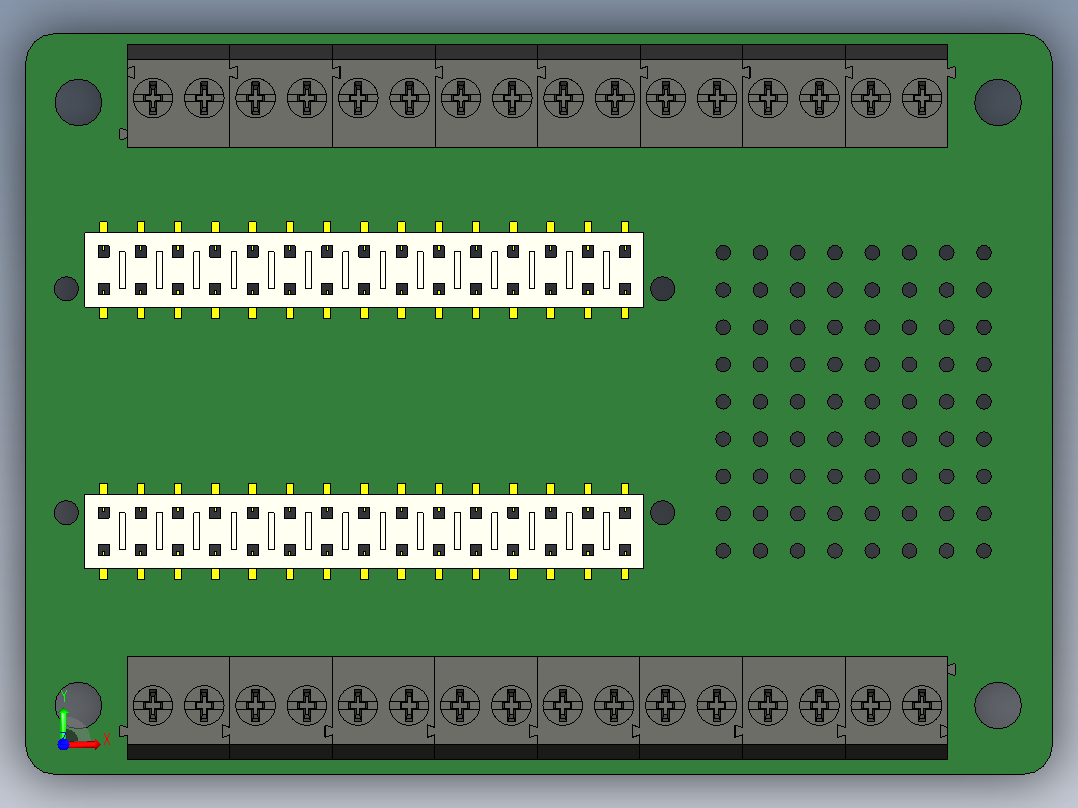 Arduino 螺丝端子前视图
