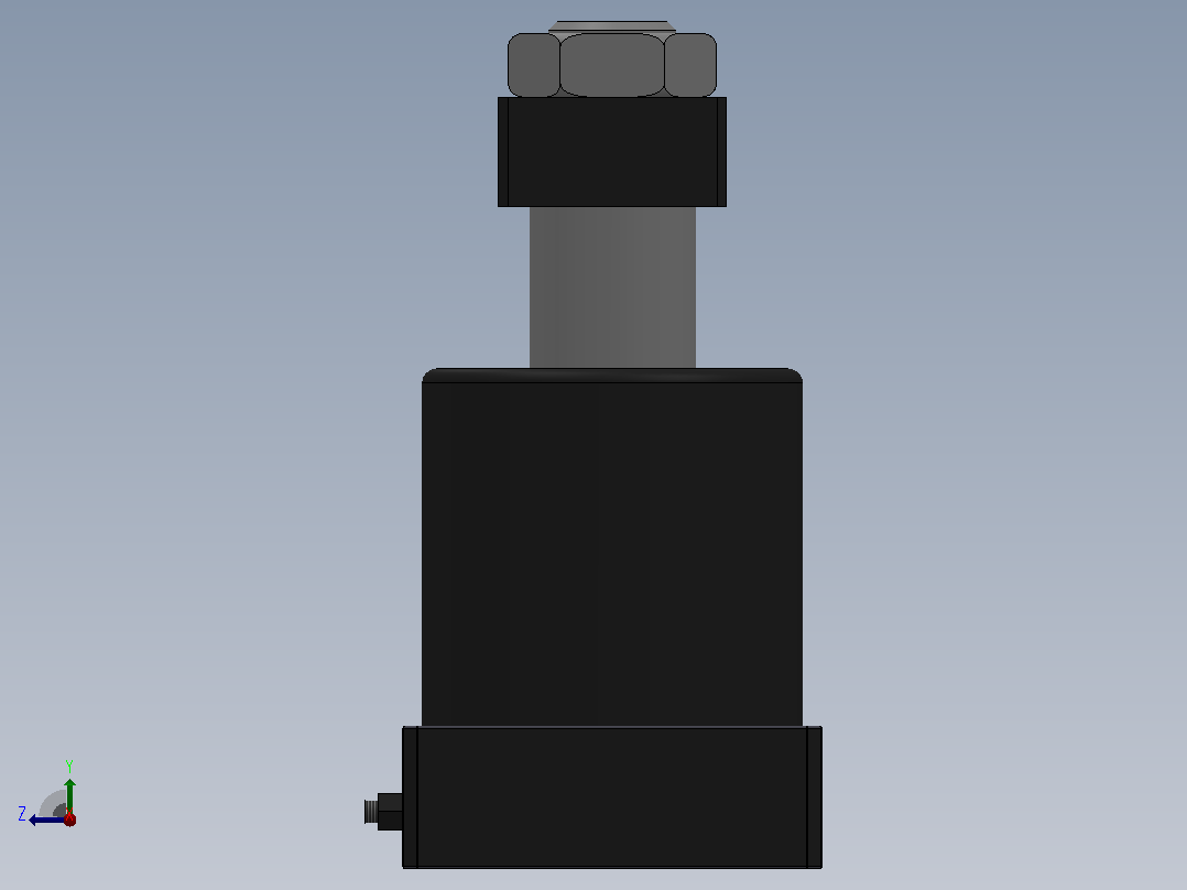 YZG-XB(BT)油压下法兰板式或调速转角缸[YZG-XB63SL×0]右视图